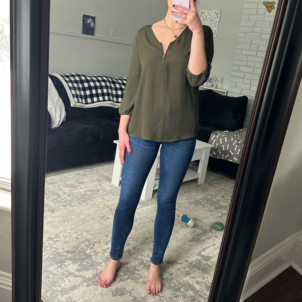 Army Green Blouse